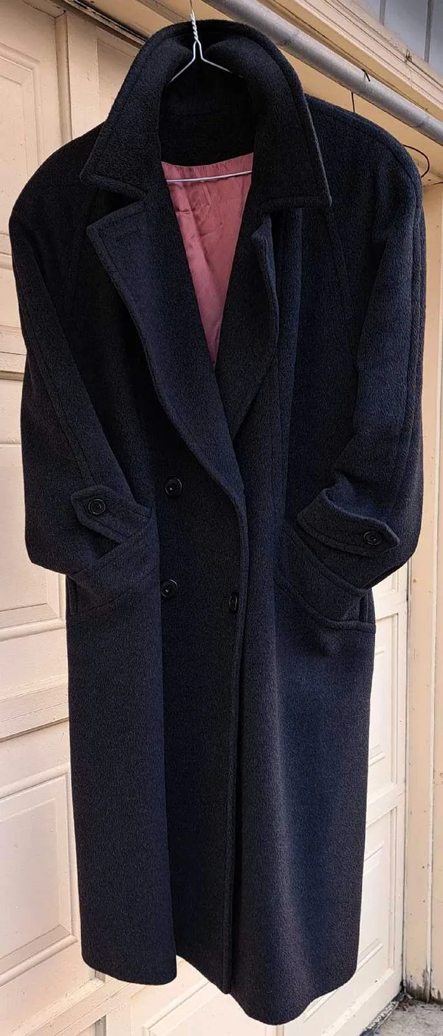 Vintage Mallia Wool Cashmere Overcoat | Made in Canada thumbnail