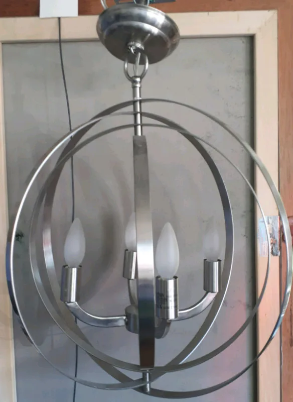 4 Lights Stainless Steel Hanging Light Ficture thumbnail