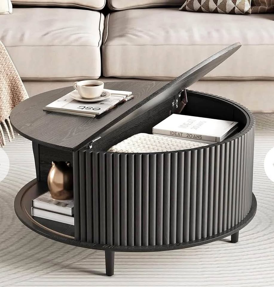 New Round Coffee Table with Storage