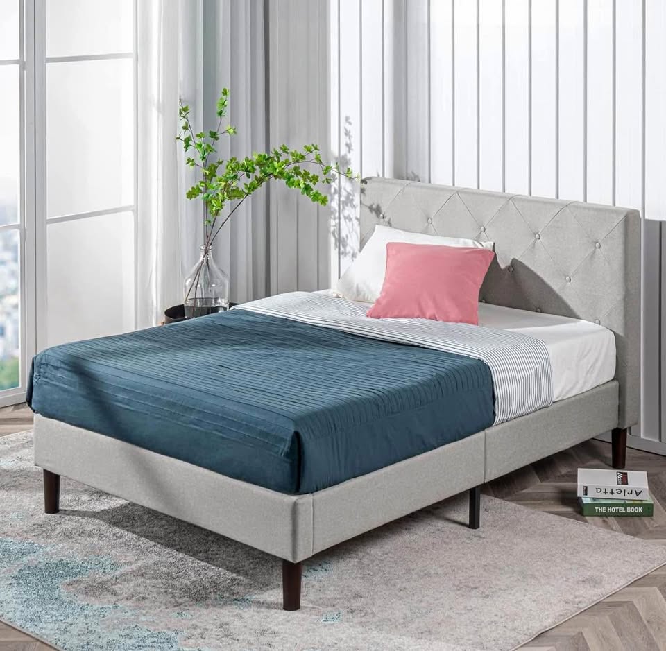 New Zinus King Bed Frame - Sage Grey