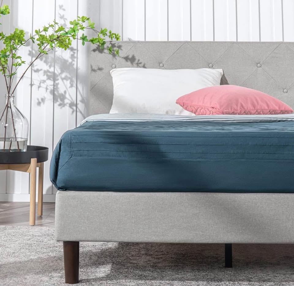 New Zinus King Bed Frame - Sage Grey - photo 5