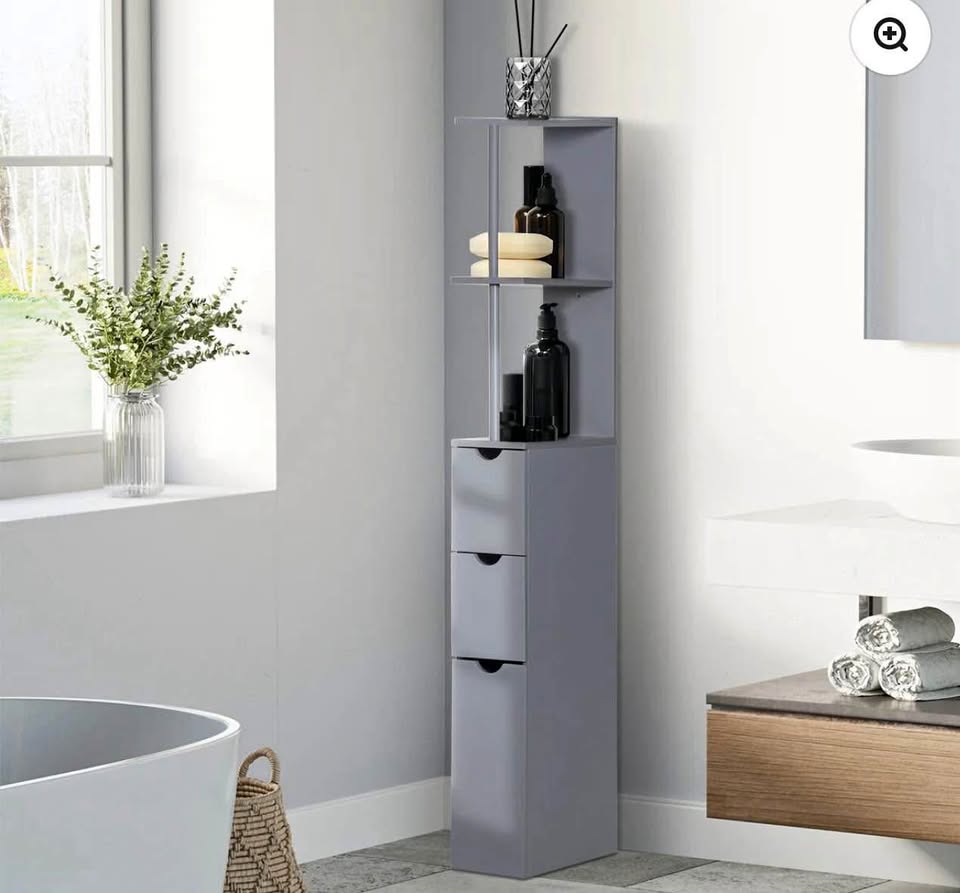 New Slim Bathroom Storage Cabinet – Space-Saving & Stylish