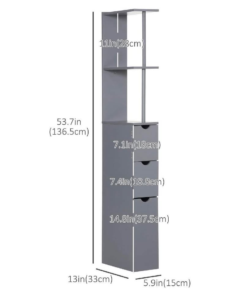 New Slim Bathroom Storage Cabinet – Space-Saving & Stylish - photo 2