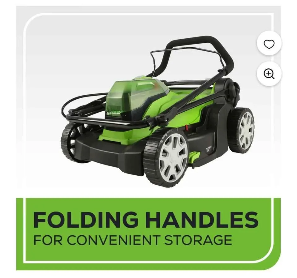Greenworks 17" Cordless Push Lawn Mower 48 volt image indicator(8)