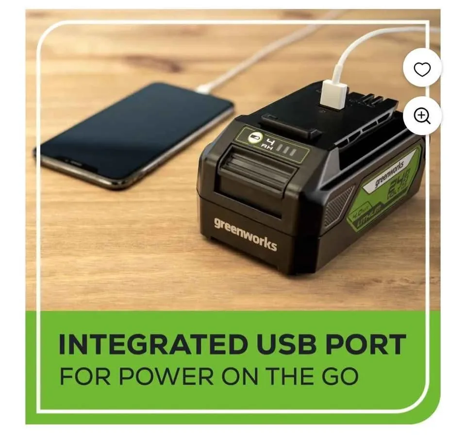 Greenworks 17" Cordless Push Lawn Mower 48 volt image indicator(9)