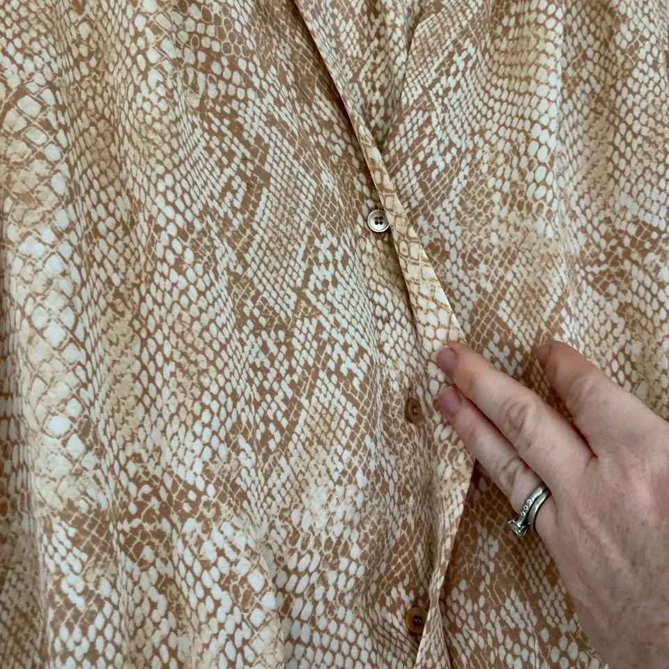 Aritzia Babaton Silk Snake Print Dress XS image indicator(4)