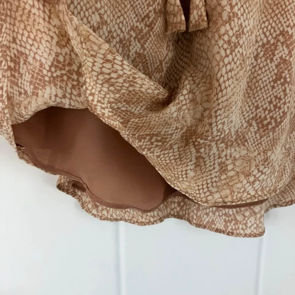 Aritzia Babaton Silk Snake Print Dress XS image indicator(8)