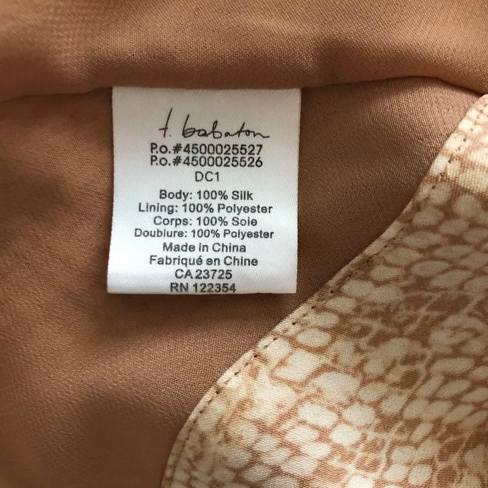 Aritzia Babaton Silk Snake Print Dress XS image indicator(9)