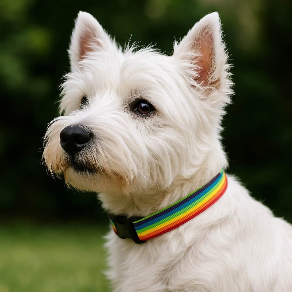 Rainbow Dog Collar - Adjustable - New - photo 3