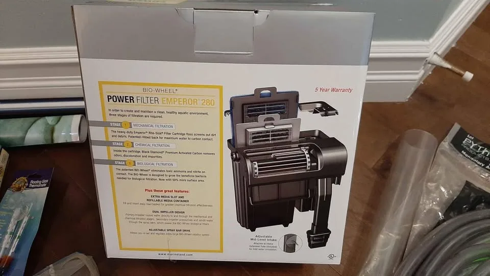 Aquarium 38 Gallon + All Accessories - New Never Used image indicator(10)