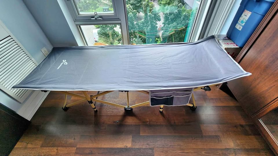 Camping Cot with Cot Mattress Pad