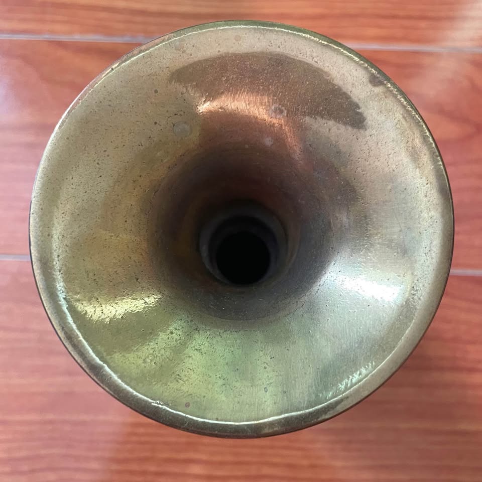 Vintage Egyptian Tri-Color Metal Vase - photo 4