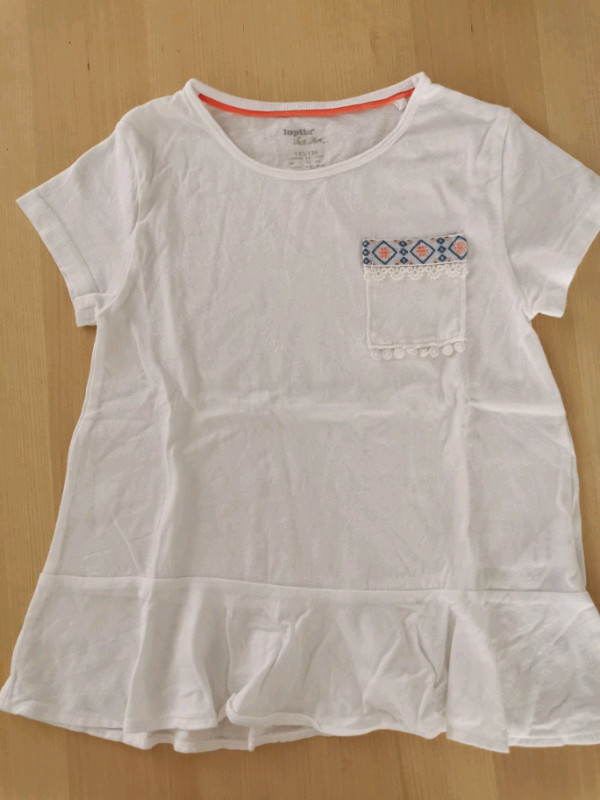 girl shirt white cotton