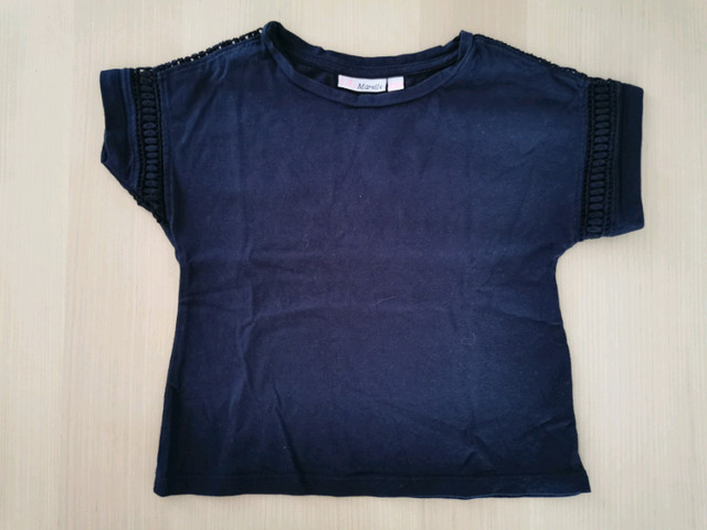 Girl shirt marine cotton