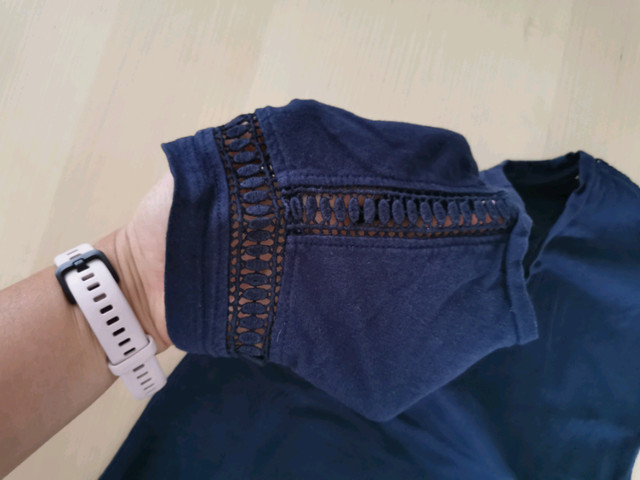 Girl shirt marine cotton - photo 2