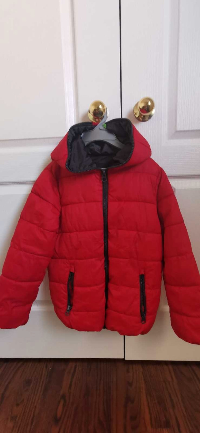 Youth red puffer jacket 9-10Y