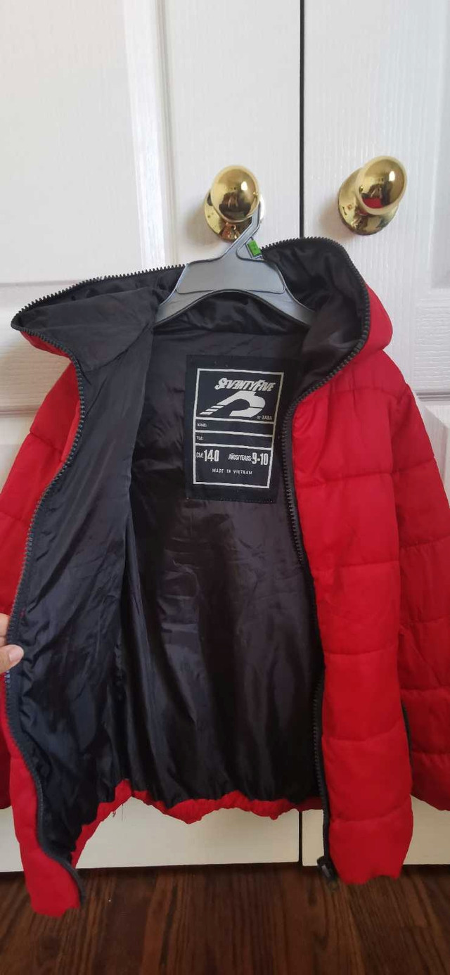 Youth red puffer jacket 9-10Y - photo 2