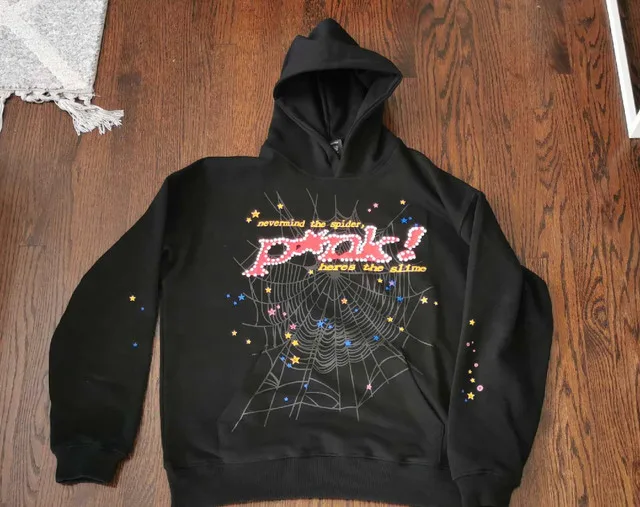 Sp5der hoodie NEW Pink thumbnail
