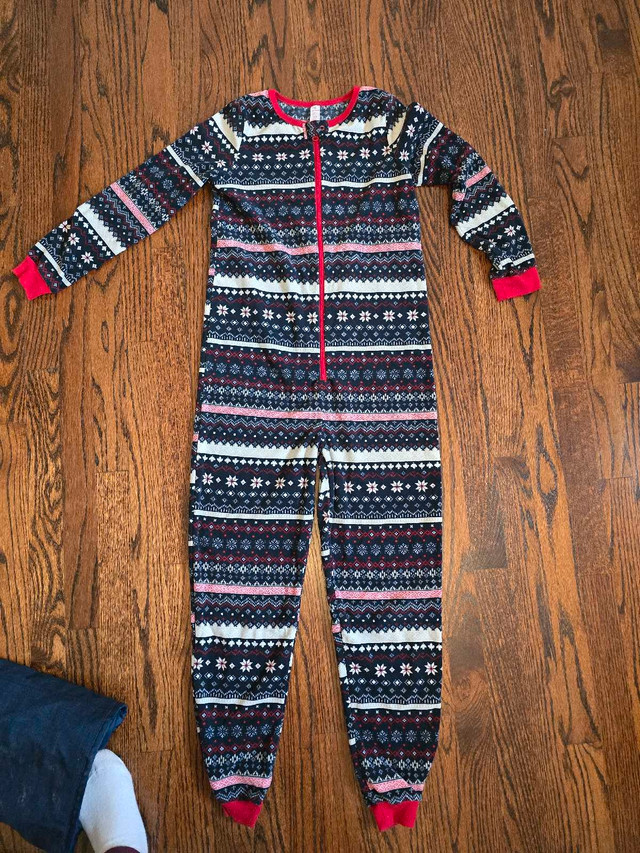 soft one piece  pajama  Size Youth 10/12