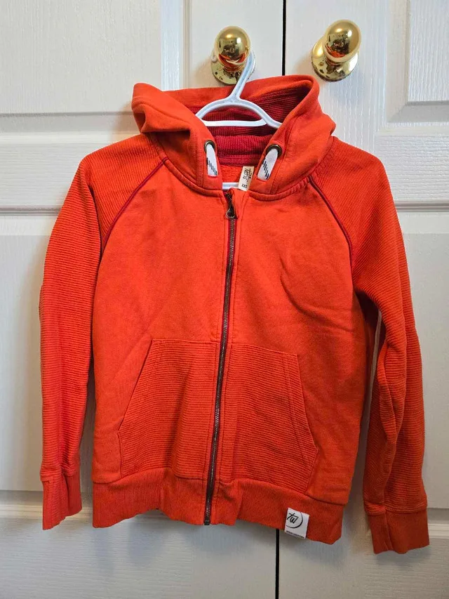 beautiful red zip hoodie thumbnail