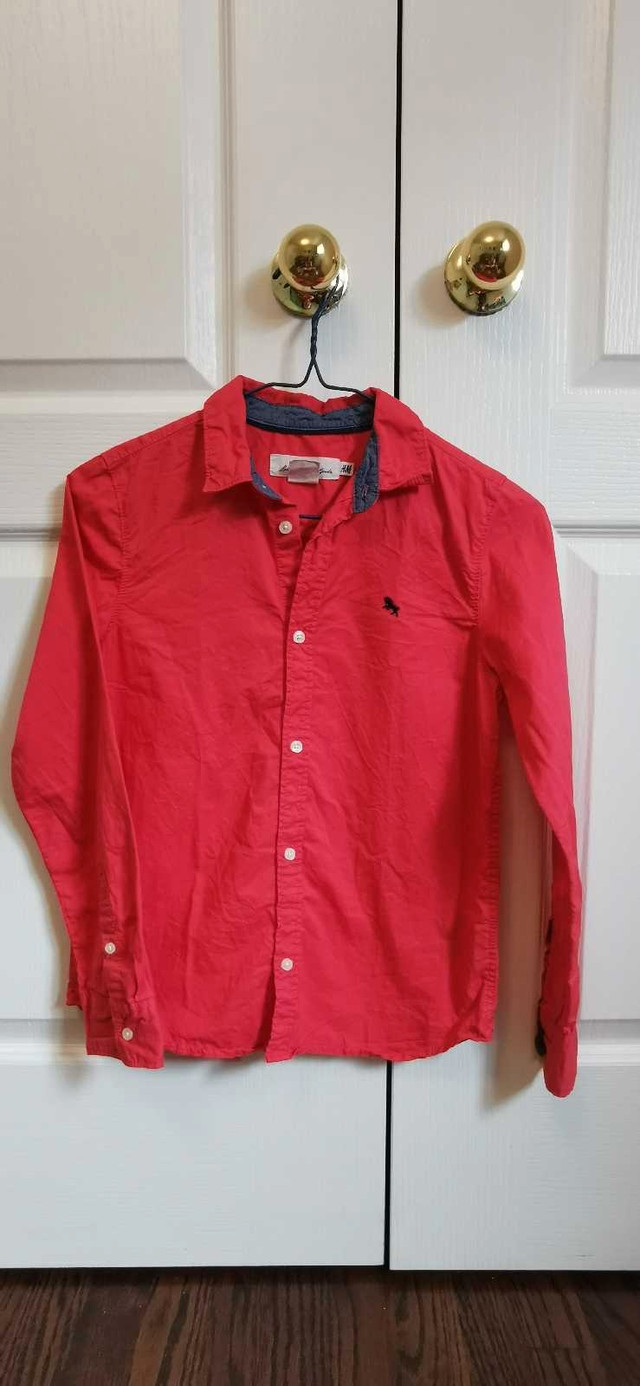 H&M red shirt Youth 10Y