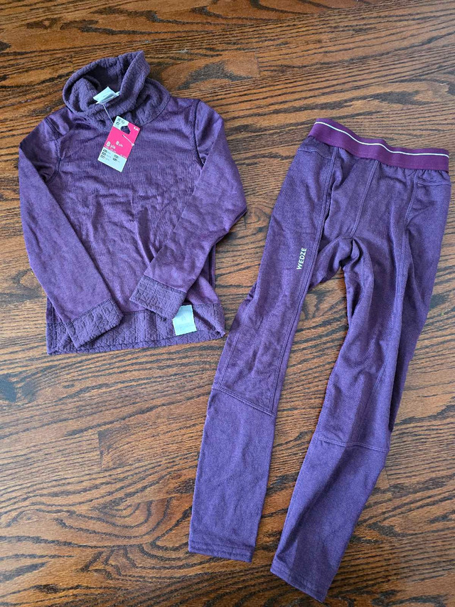 Decathlon NEW Thermal top and bottom 8Y