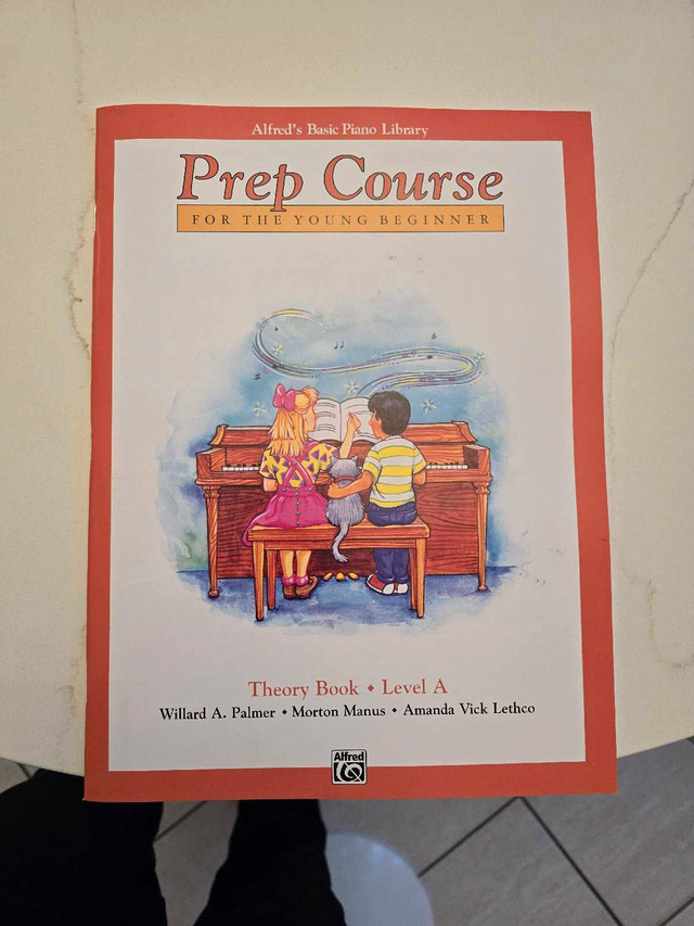 Piano Prep Course Theory book Level A NEW