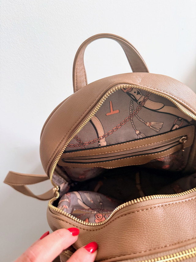 Brown Vegan Leather Backpack - photo 5