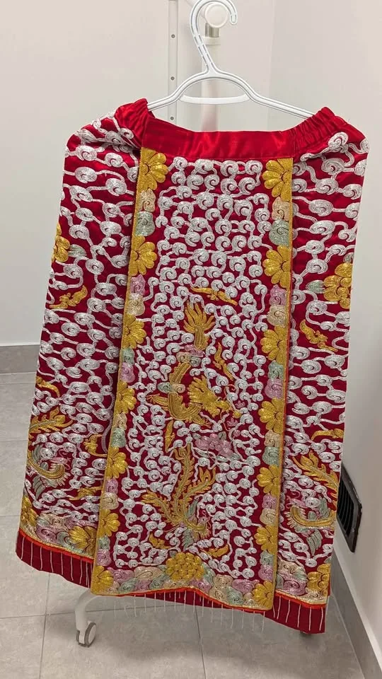 Traditional Chinese Red Wedding Dress image indicator(2)