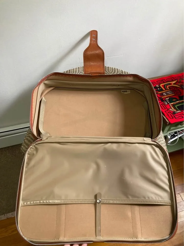 Vintage Sears faux Leather Luggage Series 9000 image indicator(7)
