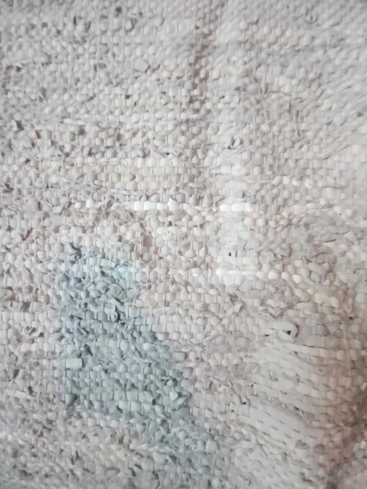 White Leather Woven Area Rug image indicator(2)