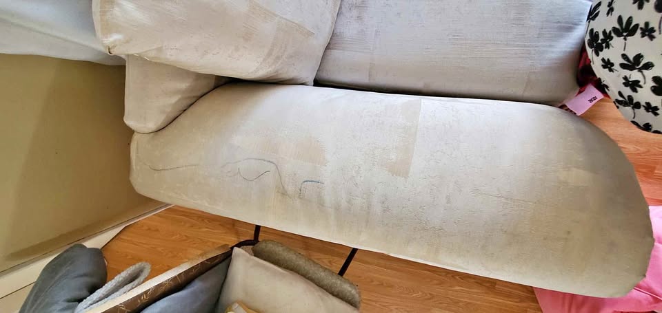 Large two seater love seat sofa