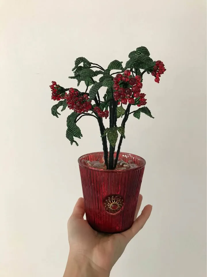 Beaded bonsai tree image indicator(4)