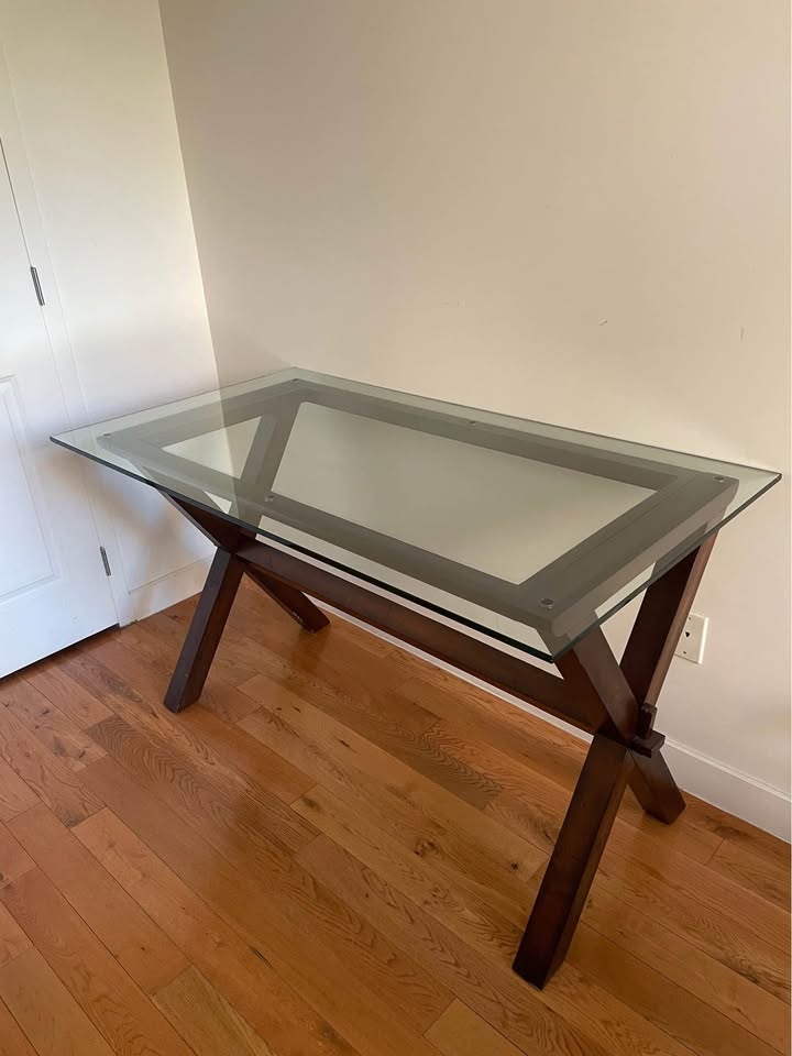 Pottery Barn wood desk / dinette - photo 3