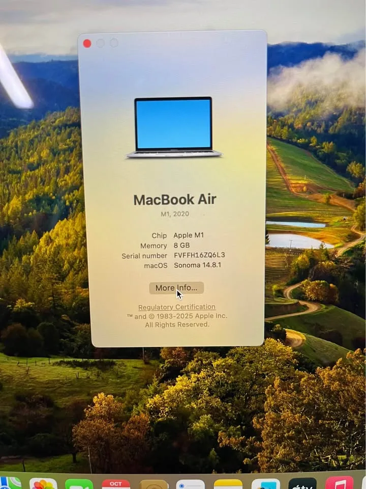 M1 MacBook Air 13” Excellent working condition image indicator(4)