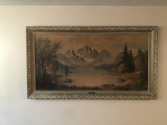 Vintage Morning Mist Framed painting by Amadeo Boroni