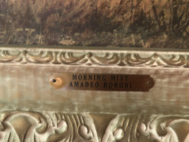 Vintage Morning Mist Framed painting by Amadeo Boroni - photo 2
