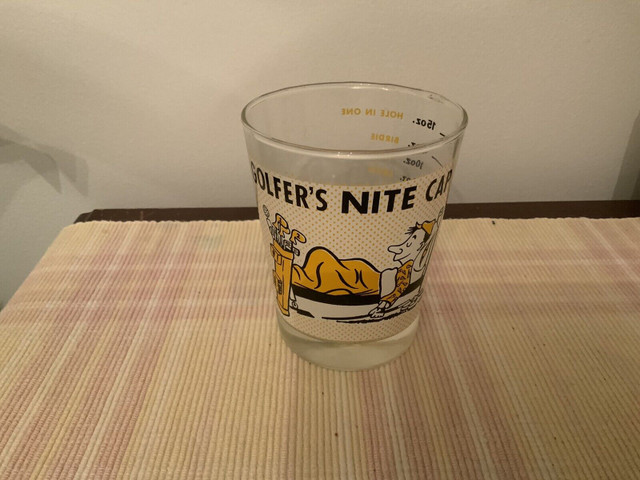 Golfer’s Nite Cap Giant Shot Glass Vintage Novelty