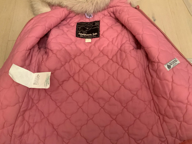 Vintage Girls Pink Wool PARKA NORTHERN SUN Canada Size 6 - photo 4