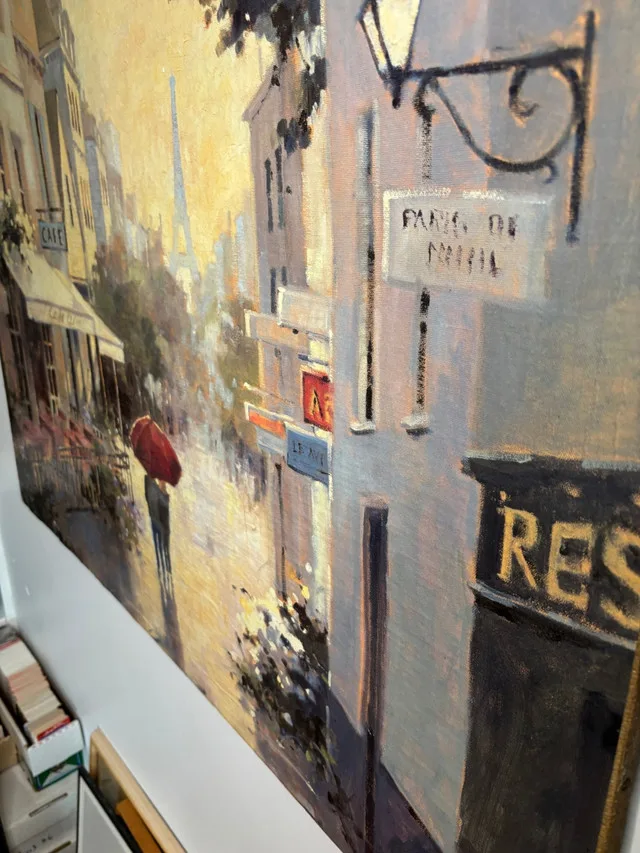 Marilyn Simandle Cafe de Ville Fine Art on Canvas Painting image indicator(2)