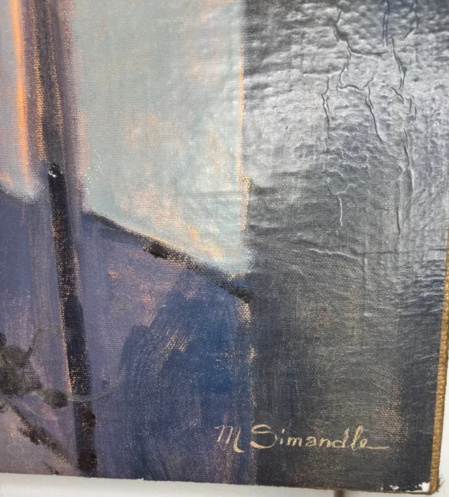 Marilyn Simandle Cafe de Ville Fine Art on Canvas Painting image indicator(3)