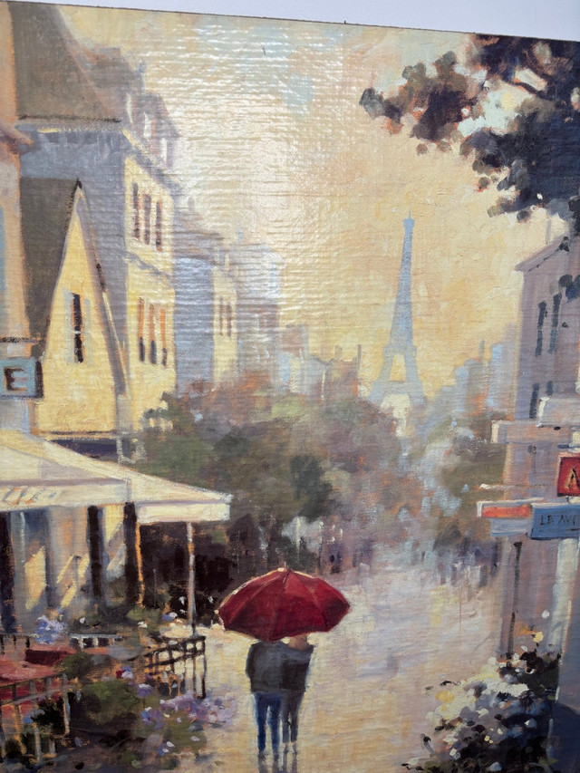 Marilyn Simandle Cafe de Ville Fine Art on Canvas Painting - photo 5