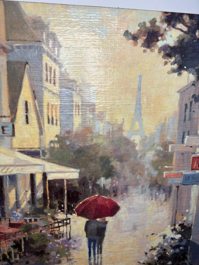 Marilyn Simandle Cafe de Ville Fine Art on Canvas Painting image indicator(5)