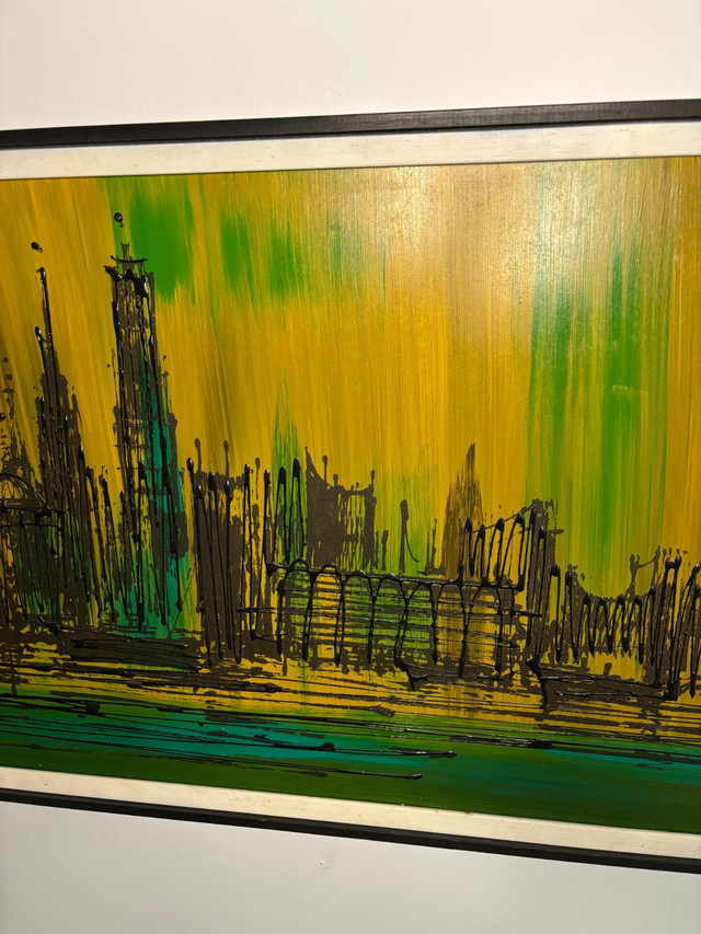 Van Gaard Abstract Cityscape Original Oil Painting - photo 4