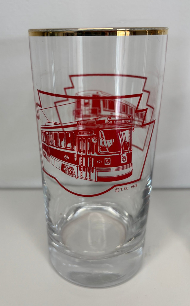 Vintage Toronto Transit Commission TTC Vehicle Drink Glasses - photo 2