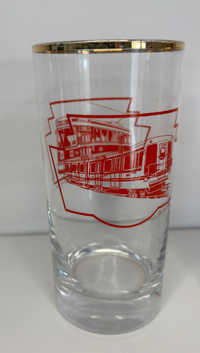 Vintage Toronto Transit Commission TTC Vehicle Drink Glasses - photo 5