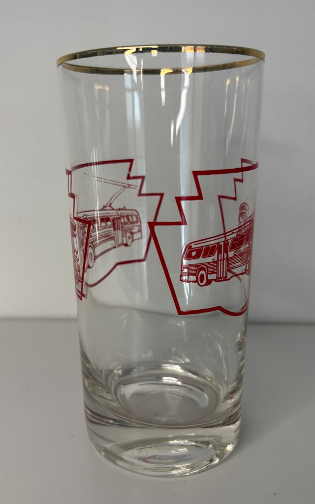 Vintage TTC Trolley Bus Drink Glasses - photo 3