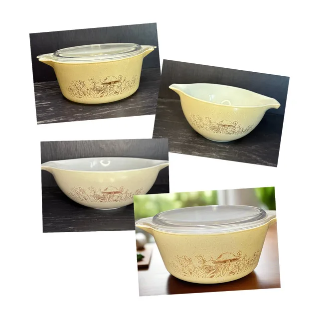 Pyrex Forest fancies Casserole Dishes and Mixing Bowls thumbnail