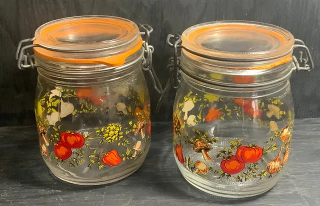 Arc France Vegetable Glass Canisters Jars with Bales thumbnail