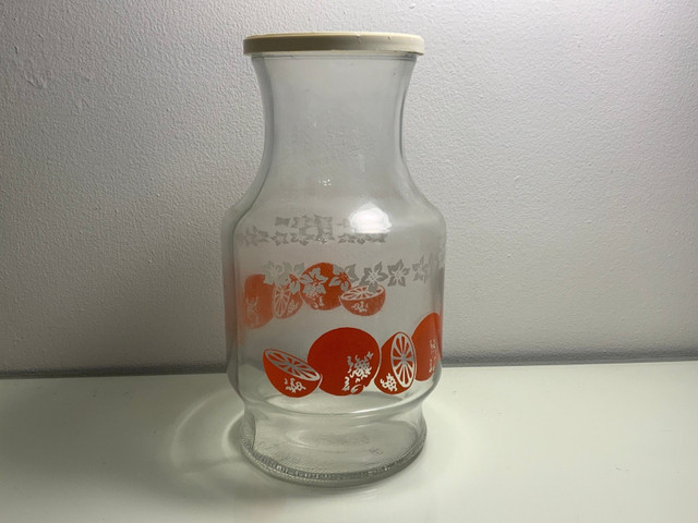 Anchor Hocking Orange Blossom Pitcher and Glasses - photo 3